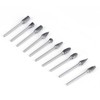 10pcs Tungsten Carbide Steel Rotary Files Burr Set 3mm Shank