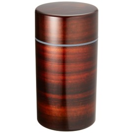 Tatsumiya 56701 Round Tea Cylinder, Sakura Wood Grain, Large