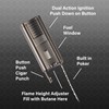 Visol Striker Butane Torch Triple Flame Refillable Gas Lighter, Built