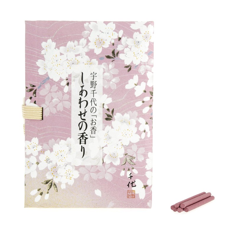 Chiyo Uno Happy Scent, 36 Sticks, Cherry Blossom Incense Stand