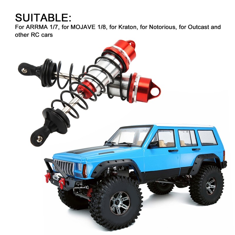 A Pair RC Front Shock Absorbers Aluminium Alloy High Elasticity