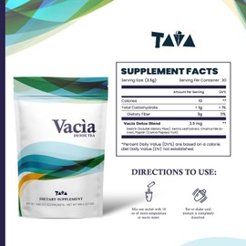 Tava Vacia Tea - Cleansing Tea Infused with Cassia Angustifolia, Carica Papaya Extract, Matricaria Chamomilla Extract & Soluble Fiber Dextrin - Supports Overall Wellness - 30 Packets