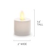 Luminara Flameless Tealight Candles (Unscented, Ivory 2-Pack) - Real-Flame Effect,