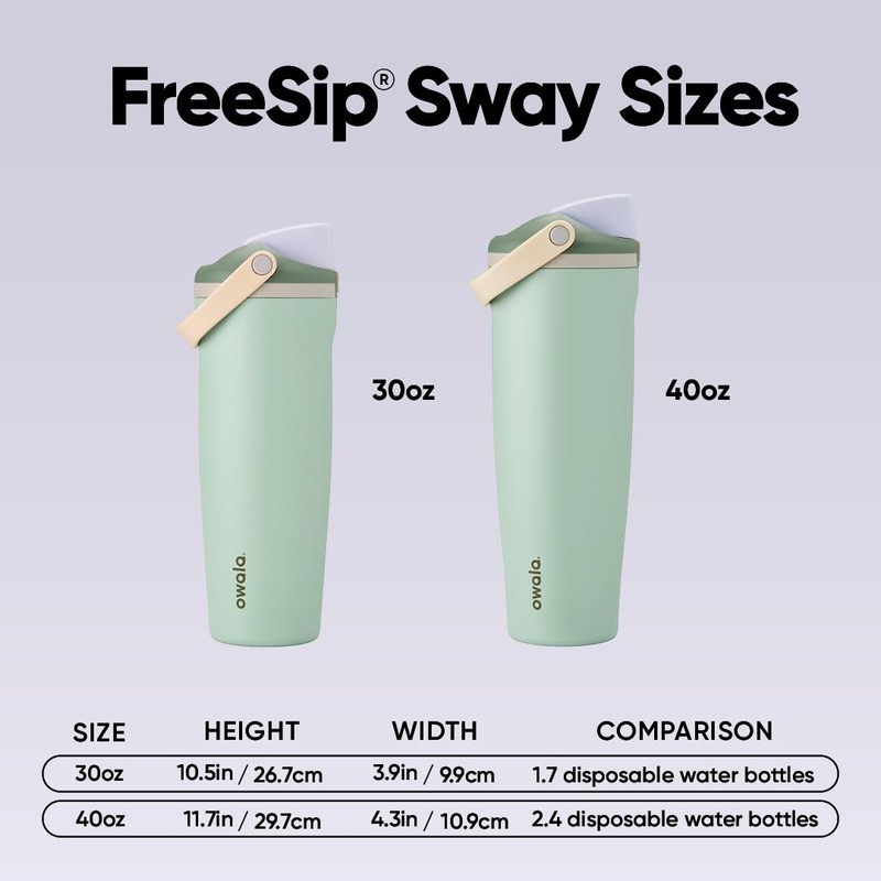Owala FreeSip Sway - Stainless Steel - 40-oz. - Green