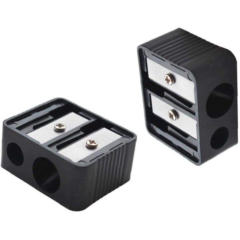 Professional Cosmetic Sharpener Double Holes for Eyebrow Lip Liner Eye
