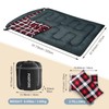 POEPORE Double Sleeping Bag Flannel for Adults with 2 Pillows