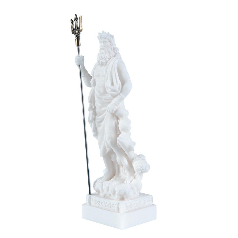 BEAUTIFUL GREEK STATUES Poseidon Greek God of the Sea with