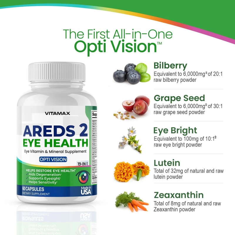 Vitamax AREDS Opti Vision - Eye Vitamin & Mineral Supplement