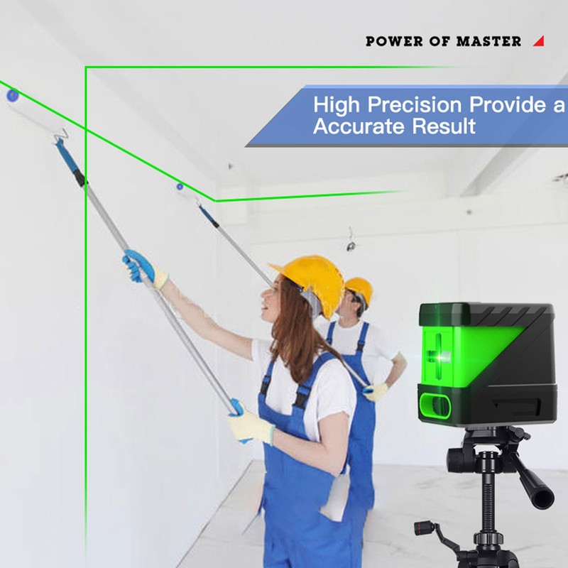Laser Line Level Tool 5m Range High Visibility 2 Green