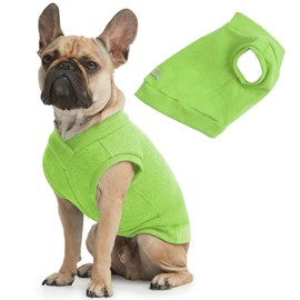 ESPAWDA Casual Stretch Comfort Cotton Dog Sweatshirt Sweater Vest for Small Dogs, Medium Dogs, Big Dogs (2X-Large, Lime Green)