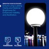 KastLite 16" White Acrylic Lamp Post Globe | Smooth Textured