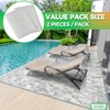 2-Pack Waterproof Outdoor Chaise Lounge Covers for Patio Furniture -