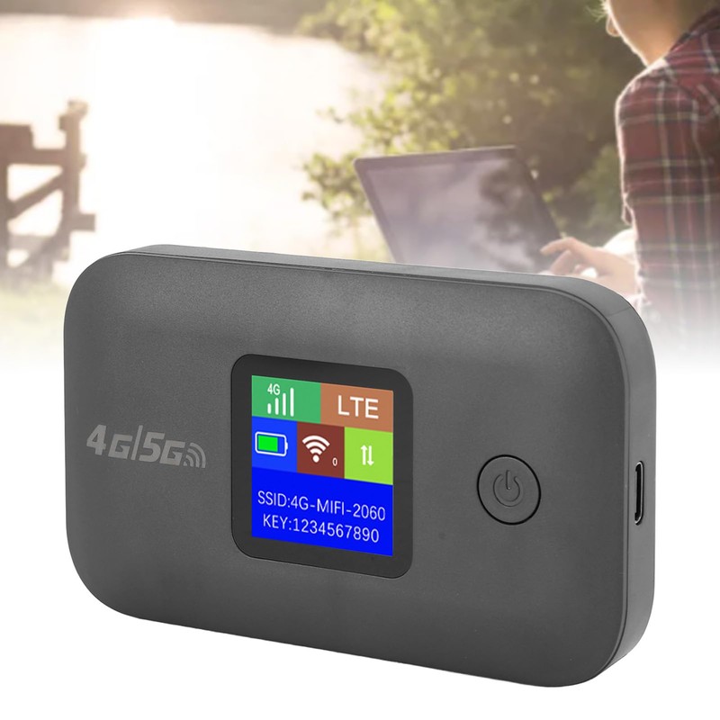 Portable WiFi Hotspot, 4G WiFi Mobile Hotspot Support 8‑10 Users,