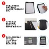 SUGGEGEST Clipboard Binder with Calculator A4 Size A4 Bi-Fold Faux