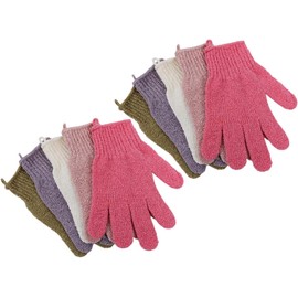 Guantes de Baño Exfoliantes de Cinco Dedos KALLORY x 5 Pares