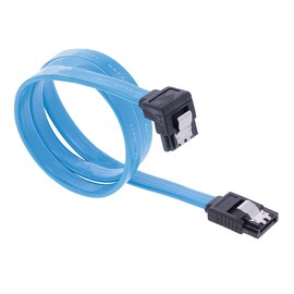 REY Cable SATA III SATA 3 Data Cable HDD SSD Connector Elbow 90º Angle Connector Blue