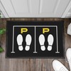 Trendation - Schuhparkplatz Doormat Funny Idea Door Mat Parking Space