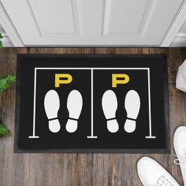 Trendation - Schuhparkplatz Doormat Funny Idea Door Mat Parking Space Indoor Outdoor 60 x 40 cm