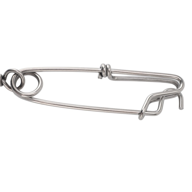 10 Set 3.8 X 150mm Fishing Snap Swivel 304 Stainless