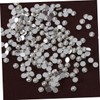 TEHAUX 72pcs Transparent Flatback Glass Rhinestones for Embellishments Crystal Rhinestones