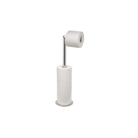 Joseph Joseph EasyStore Luxe 2 in 1 Free-Standing Toilet Paper Holder Stand, Premium Stainless Steel, Up to 4 Toilet Roll Storage
