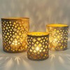 Marrakesh Set of 3 Tea Light Holders 14 cm Large