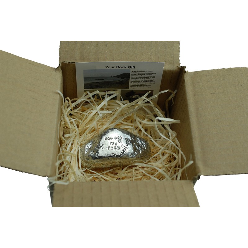 Valentines You Are My Rock Gift Idea - Solid Metal