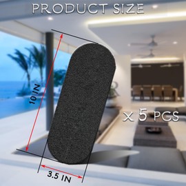 Ceiling Fan Filters for Blades,Large Size Easy-Stick Carbon Filter Pads for Ceiling Fan,Effectively Clean Air of Common Room Contaminants -Air Purifier Pads Wide Application for Home Office 5 Pcs