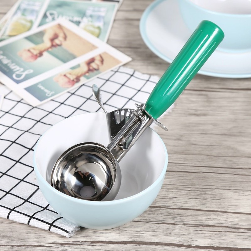 Stainless Steel Ice Cream Spoon Fruit Vegetable Spoons Kitchen Gadget