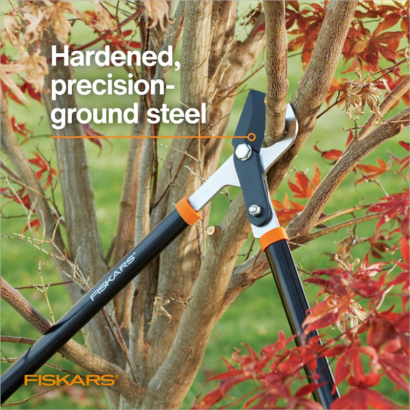 Fiskars 28-Inch Power-Lever Garden Bypass Lopper and Tree Trimmer, Sharp