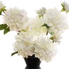 GLSATEMAN Artificial Silk Flowers Dahlia 24'in Long Stem Fake Flower