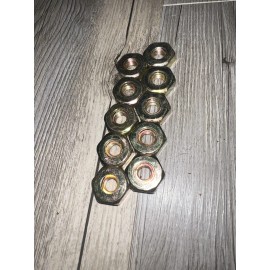 STIHL LOT OF 10 NEW STIHL BAR STUD NUTS 0000-955-0801