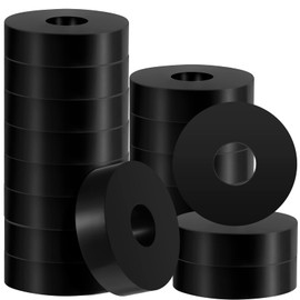 16 Pcs Rubber Isolation Pads Thick Rubber Washers 1.5 Inch OD 0.5 Inch ID 0.4'' Thick Mechanical Vibration Damping Pads Anti Vibration Isolation Isolator Washer