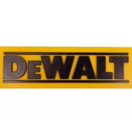 Dewalt Logo Shop Sign 3d Printed Wall Decor W/ Hanger Holes Yellow/Black