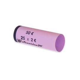 Securina24 Coin Tubes Pack of 300 1 to 2 Euro or Mixed