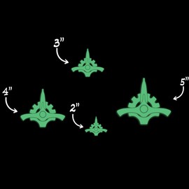 Star Star Inspired Movie Character Space Galactic Senate Glow in The Dark Sticker Decal for Phone Tablet Laptop Car Truck Window | 2" Sticker | Orange