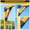 WOWACE 2pcs 45 Degree Angle Support Brackets, 4x4 (Actual 3.5''x3.5'')