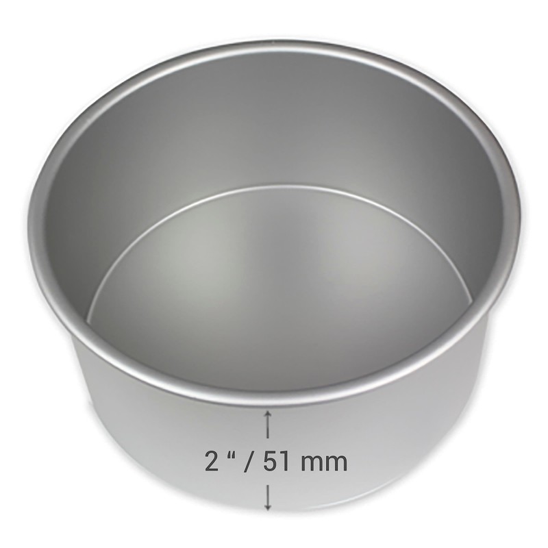 PME Anodised Aluminium Round Cake Pan 8 x 2-Inch Deep