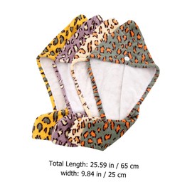 DECHOUS 4 Pcs Thicken Coral Fleece Hair Drying Caps Quick Drying Absorbent Hair Towels for Women Comfortable Microfiber Wraps and Moisture Absorption Stylish Colors