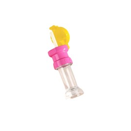 RUNGEASINI Water Bottle Changeover Cap Dustproof Cap Spill Proof Twist Cover Cap with Straw Portable Juice Soda for Children Girls Prevent Lipstick Drinking Tool (Pink)