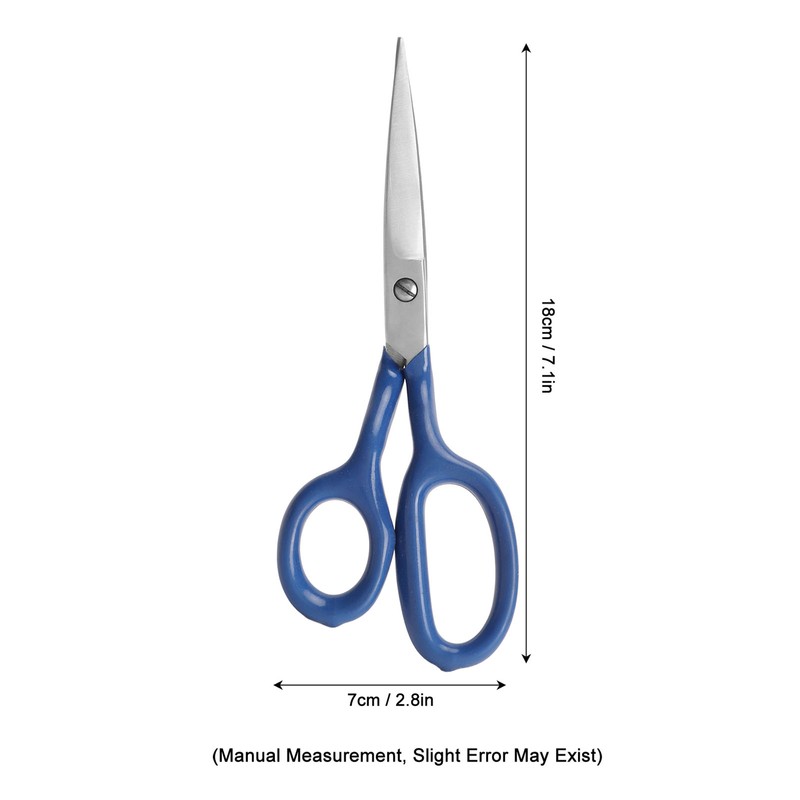 Carpet Scissors Blue 7.1in Stainless Steel Blade Ergonomic Curved Handle