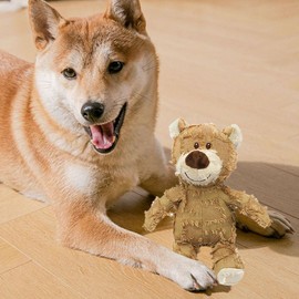 Indestructible Robust Bear - Dog Companion for Heavy Chewers - Unbreakable Stuffed Plush Dog Toys for All Dog Sizes, Ensuring It Stays Their Favorite Toy