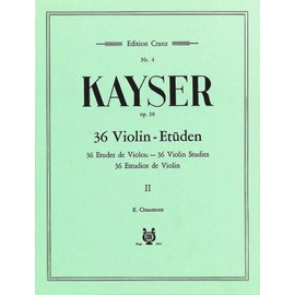 36 Etudes de Violin: op. 20. violin.