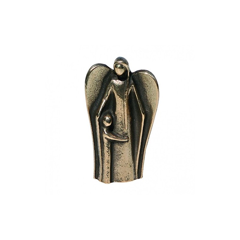 Bronze Sculpture / Ornament-Guardian Angel with Child - 7 CM