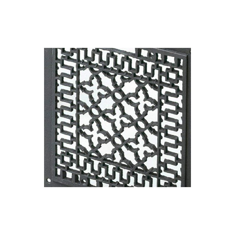 Minuteman International Cast Iron Floor Grate Grille, Black