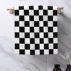 hsbolediy Black Checkered Decorative Hand Towels Dish Towels 27.5×16 in