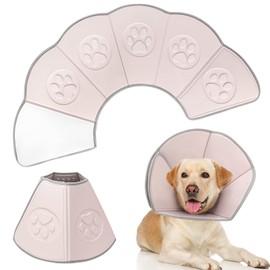 Delisouls Protective Collar for Pets, Leak Protection for Dogs, Pets, Adjustable Protective Collar for Post-Operative Dogs and Cats to Prevent Bites and Scratches (1)