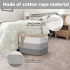 Goodpick Large Woven Basket, Rectangle Rope Storage Baskets for Organizing,