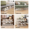 Kitstorack Plastic Under Bed Storage Containers, Underbed Storage with Wheels