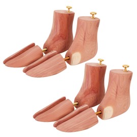 Cedar Boot Tree for Man 11.5-12/Woman 13-13.5,The 2 Pairs Boot Tree Same Size for US Size, with Two Storage Bags and Two pairs of Boot Crease Protectors, Natural materials, Natural cedar